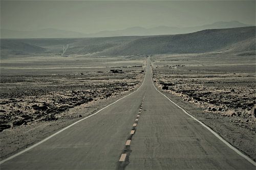 Longue route vide sur Gert-Jan Siesling