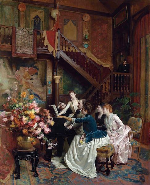 Gathering around a score, Charles Baude by Masterful Masters