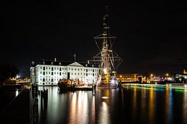 Scheepvaartmuseum en VOC Schip Amsterdam van Fotografiecor .nl