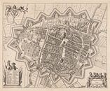 Kaart van Groningen Stad uit ca 1657 van Gert Hilbink thumbnail