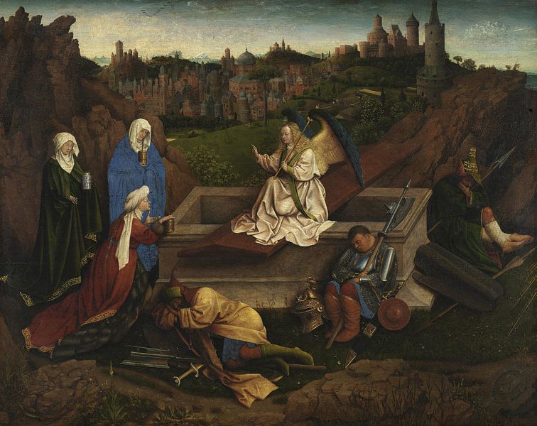 Die drei Marien am Grabe Christi, Jan van Eyck/Hubert von Eyck von Meisterhafte Meister