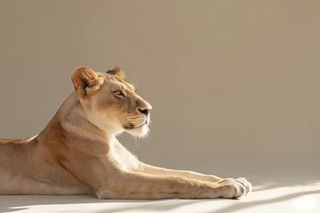 Majestueuze Rust - Leeuwin in het Licht van Eva Lee