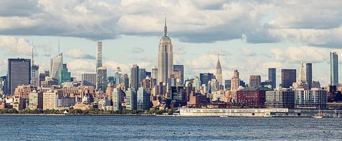 Panorama von Midtown Manhattan, gesehen von Jersey City, USA