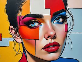 Abstract portrait of a woman by The Photo Artist