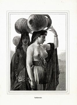 Waterdraagster, Elisabeth Jerichau-Baumann, 1875 van Atelier Liesjes