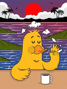 Pause café sur la côte
