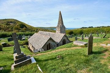 St Enodoc kerk, Cornwall van C. Nass