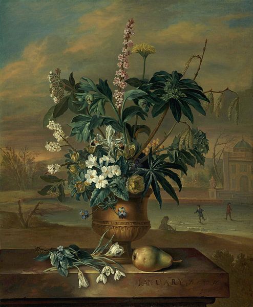 Twelve months of flowers: January, Jacob van Huysum by Masterful Masters