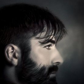 De ziel gevangen door schaduw en licht van Luc de Zeeuw