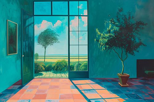 L'été en France - une peinture impressionniste colorée