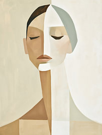 Serene Geometric Painting