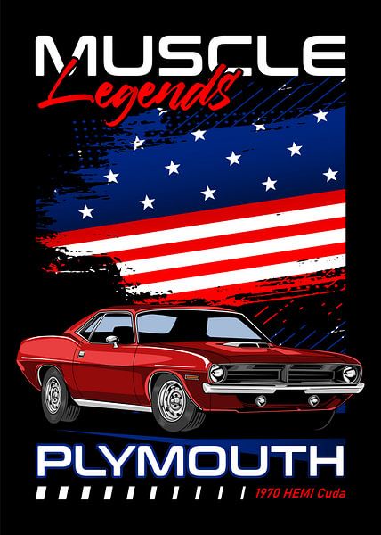 Plymouth Hemi Cuda Muscle Car von Adam Khabibi