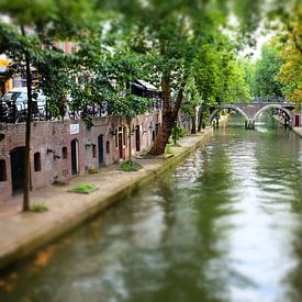 Oudegracht, or 'old canal'  by Dianne van der Velden