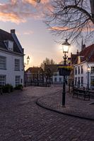 Streetlights in the streets of Amersfoort standing.