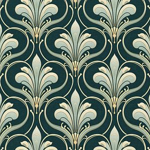 Fleur de Lis Art Deco-Muster