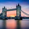 Warm sunrise at Tower Bridge by Rene Siebring