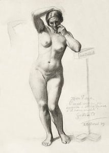 Akt bildnis, Gustave Courbet, 1849