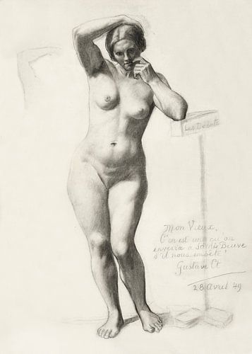 Portrait de nu, Gustave Courbet, 1849