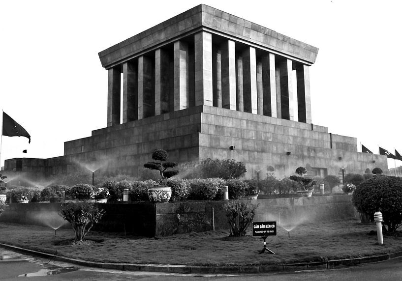 Ho Chi Minh Mausoleum at Ba Dinh Square in Hanoi by Silva Wischeropp