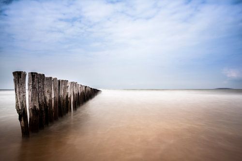 Breakwaters in the sea