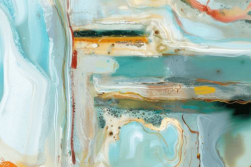 Modern abstract in pastel colours