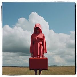 Vrouw in het rood van Hans Hordijk