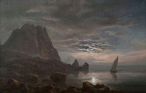 Coast of Capri, Johan Christian Clausen Dahl