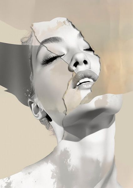 Elevation of the Spirit: A Portrait between Decayed by Color Square