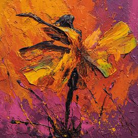 Fragile Figure Nurturing Painful Growth by Aden Pink Studio