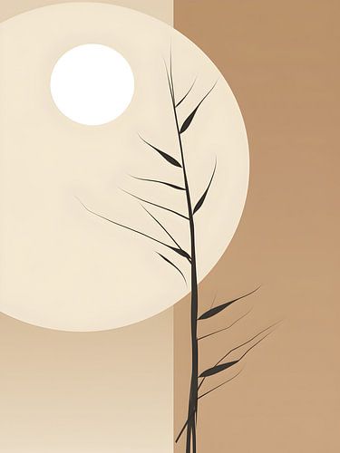 Minimalistische zonsopgang