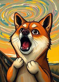 Shiba Inu The Scream