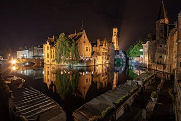 Panorama van de Rozenhoedkaai, Brugge van Martijn Mureau
