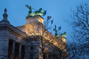 Das Museum der Schönen Künste in Antwerpen im Winter