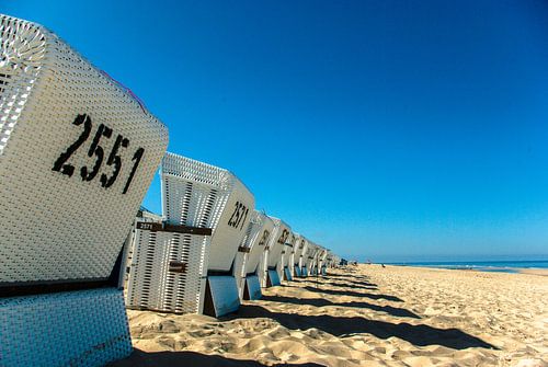 Sylt: beach chairs in front of Westerland