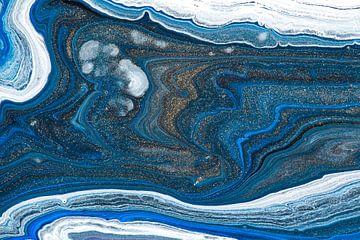 Blue waves van Gisela- Art for You