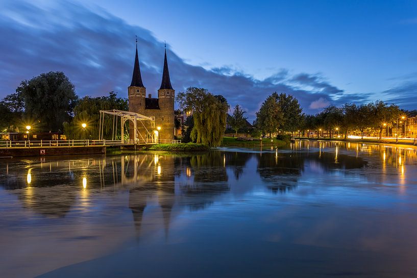 Oostpoort Delft in the Blue Hour - 1 by Tux Photography