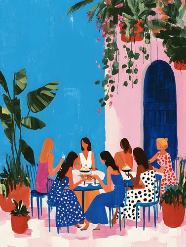 Mediterrane Tafel onder de Zon