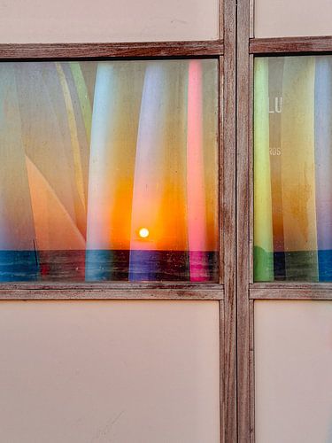 Surfbretter zur goldenen Stunde