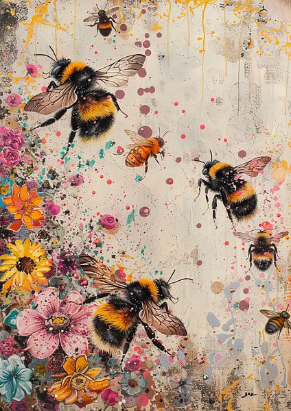 Bees modern by Wonderful Art
