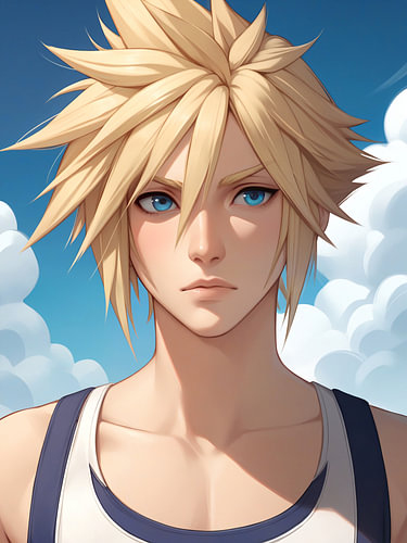 Fantasy-Anime-Junge von Hilde Remerie Fotografie und digitale Kunst