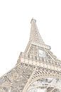 De  Eiffeltoren, Parijs - Frankrijk (Schets) van Be More Outdoor thumbnail