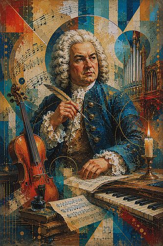 Johann Sebastian Bach schilderij.