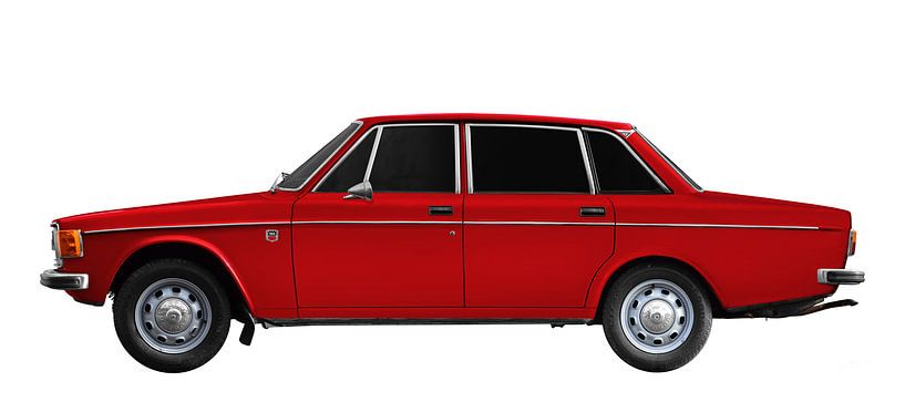 Volvo 144 in original red von aRi F. Huber