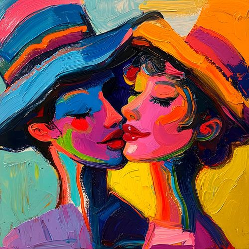 Colorful Couple by Harry Hadders Design