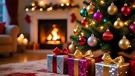 Fireside warmth and gift magic by Jean Pierre