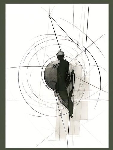 abstract green painting