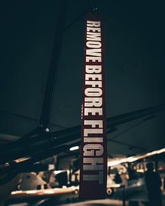 Vor dem Flug entfernen