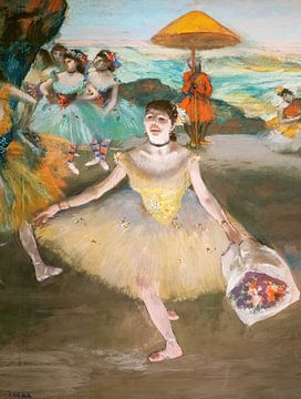 Edgar Degas,Danser met een boeket Detail 1878 Pastel
