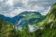 View to the Geirangerfjord in Norway par Rico Ködder Aperçu