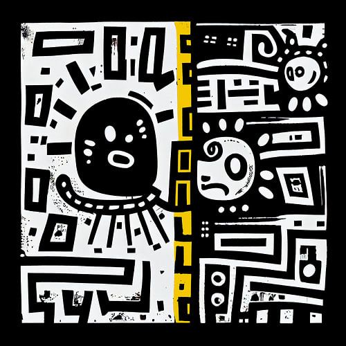 Formes et figures abstraites et expressives "expression passionnée".